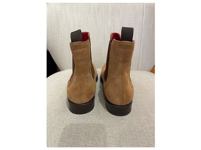 ALEXANDER MCQUEEN Stivali T.EU 40 Camoscio Cammello - vista 4