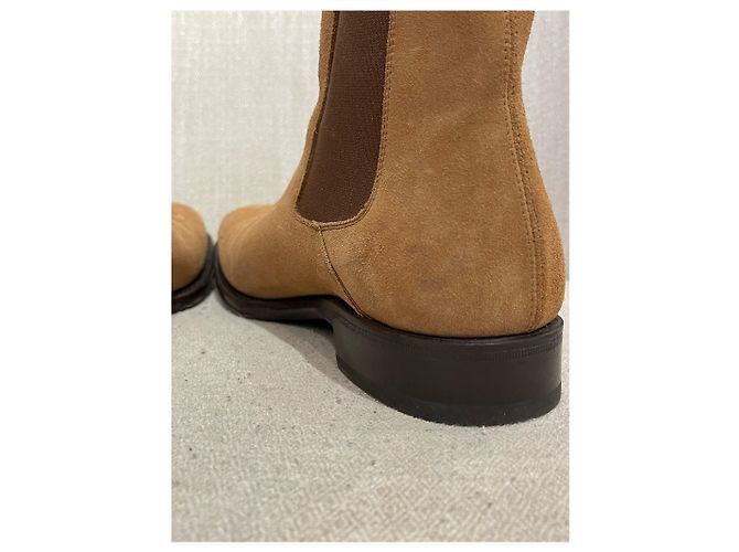 ALEXANDER MCQUEEN Stivali T.EU 40 Camoscio Cammello - vista 5