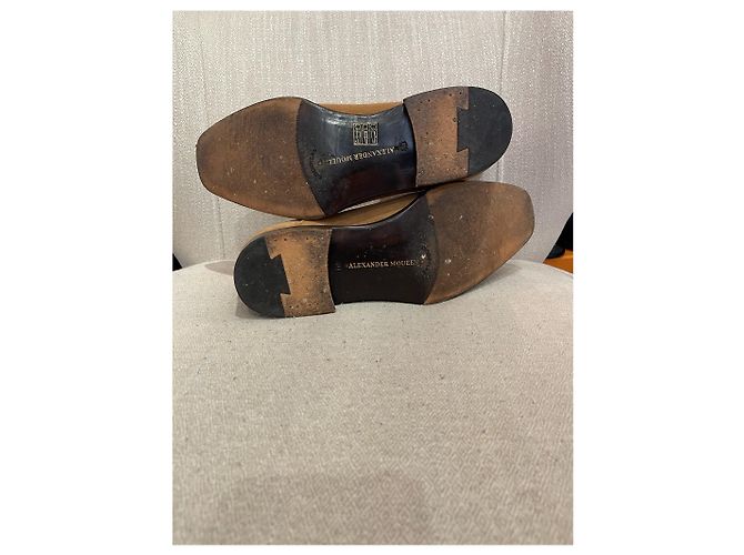 ALEXANDER MCQUEEN Stivali T.EU 40 Camoscio Cammello - vista 8