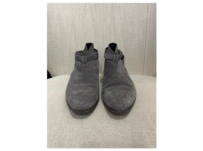 Stivali SAINT LAURENT T.EU 41 Camoscio Grigio - vista 2