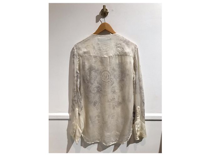 BALMAIN Tops T.Internacional M Seda Blanco - vista 3
