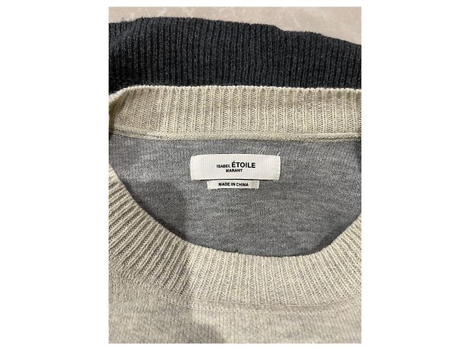 ISABEL MARANT ETOILE Strickwaren T.International M Baumwolle Grau - Ansicht 3