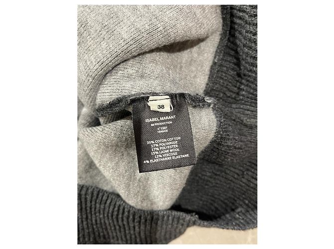ISABEL MARANT ETOILE Strickwaren T.International M Baumwolle Grau - Ansicht 5