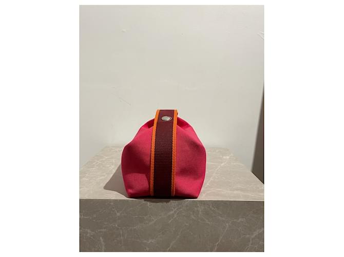 Hermès Borse da viaggio HERMES T. Cotone Rosa - vista 2
