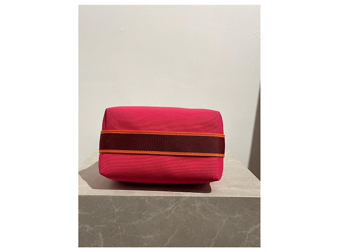 Hermès Borse da viaggio HERMES T. Cotone Rosa - vista 5