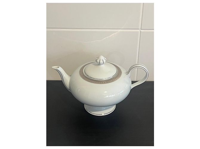 Autre Marque Servizio tè e caffè Bernardaud Vercors 20 pezzi porcellana bianca platino Bianco - vista 3