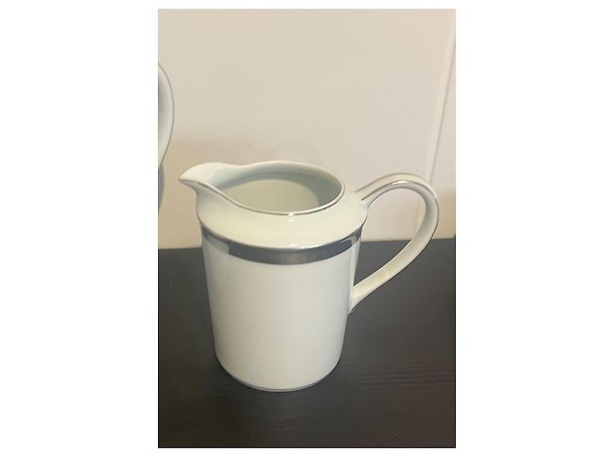 Autre Marque Servizio tè e caffè Bernardaud Vercors 20 pezzi porcellana bianca platino Bianco - vista 6