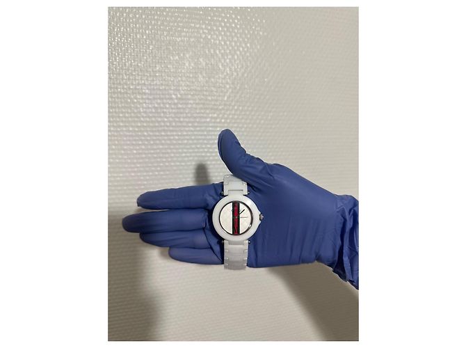 Reloj Gucci de cerámica blanco - vista 3