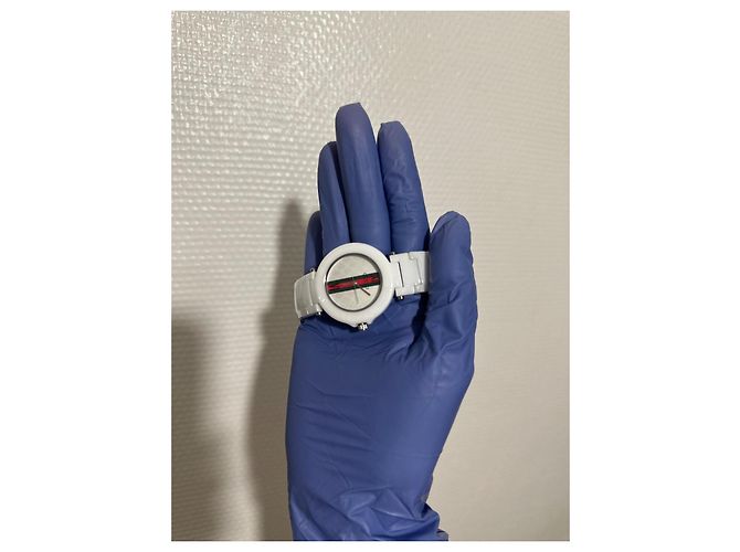 Reloj Gucci de cerámica blanco - vista 4