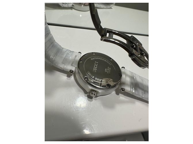 Reloj Gucci de cerámica blanco - vista 9