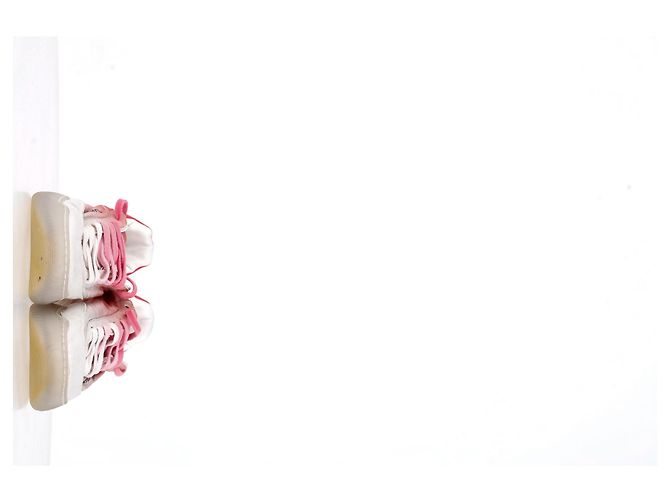 Stella Mc Cartney Tênis Loop Ombre Stella McCartney em poliéster rosa e branco - vista 2