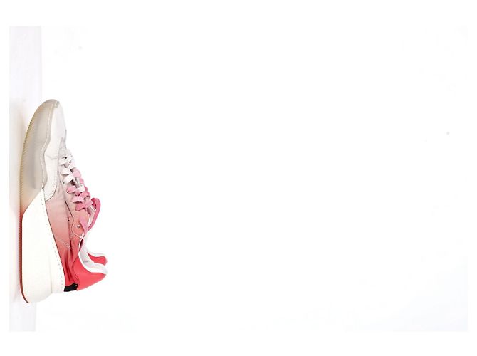 Stella Mc Cartney Tênis Loop Ombre Stella McCartney em poliéster rosa e branco - vista 4