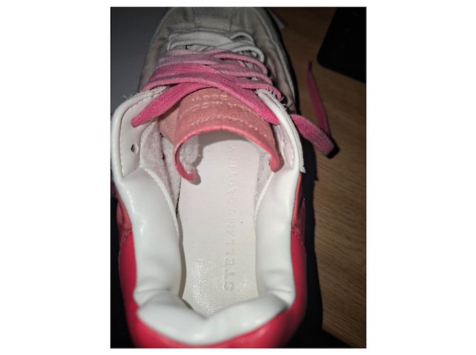 Stella Mc Cartney Tênis Loop Ombre Stella McCartney em poliéster rosa e branco - vista 7
