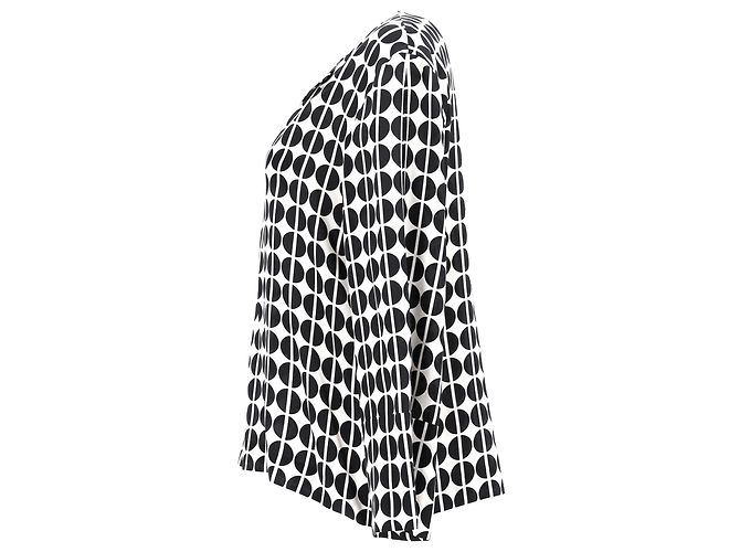 Blusa a maniche lunghe a pois Etro in seta nera e bianca Multicolore - vista 2