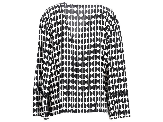 Blusa a maniche lunghe a pois Etro in seta nera e bianca Multicolore - vista 3