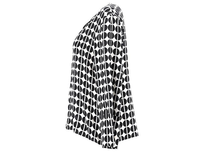 Blusa a maniche lunghe a pois Etro in seta nera e bianca Multicolore - vista 7