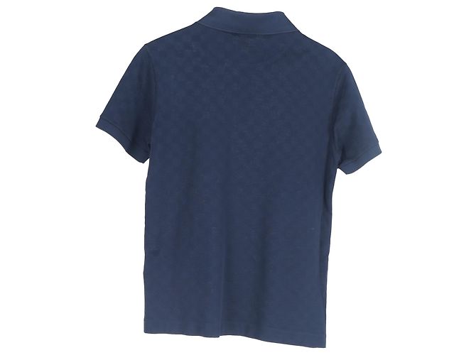 Polo classico Damier Pique Louis Vuitton in cotone blu navy - vista 2