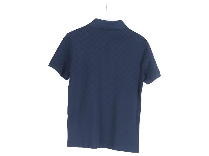 Polo classico Damier Pique Louis Vuitton in cotone blu navy - vista 5