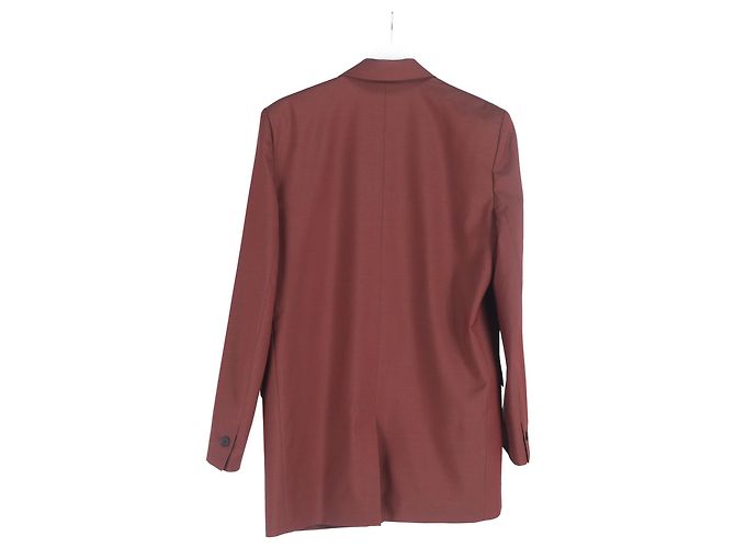 Set giacca e pantaloni a un bottone Isabel Marant Étoile in lana bordeaux Marrone Rosso - vista 7