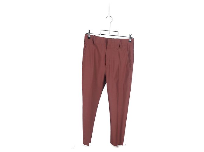 Set giacca e pantaloni a un bottone Isabel Marant Étoile in lana bordeaux Marrone Rosso - vista 8