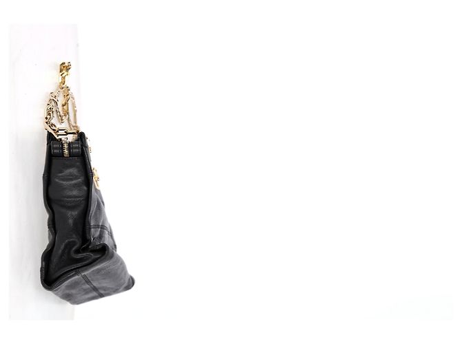 Borsa a spalla con tracolla a catena Victoria Beckham in pelle nera Nero - vista 11