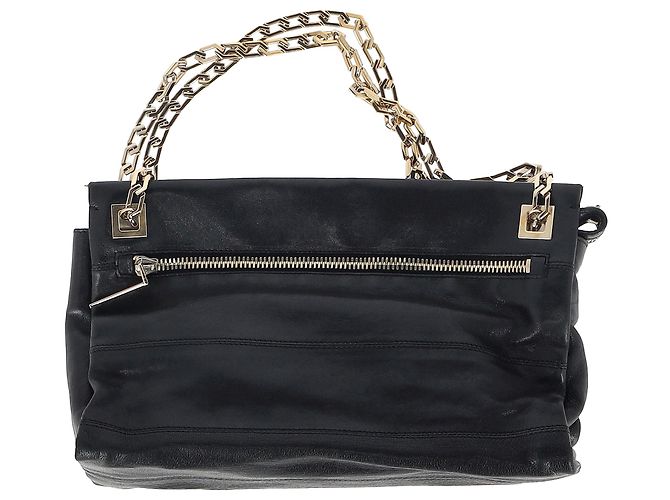 Borsa a spalla con tracolla a catena Victoria Beckham in pelle nera Nero - vista 2