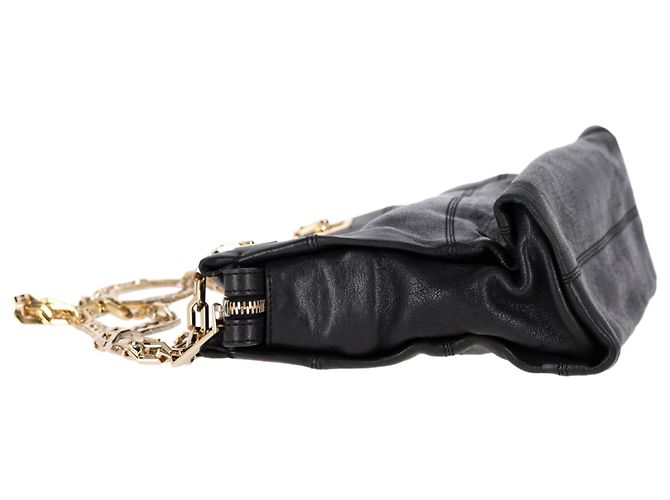 Borsa a spalla con tracolla a catena Victoria Beckham in pelle nera Nero - vista 4