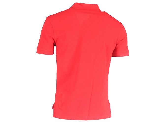 Givenchy Tape Logo Pocket Polo Shirt in Red Cotton - view 3