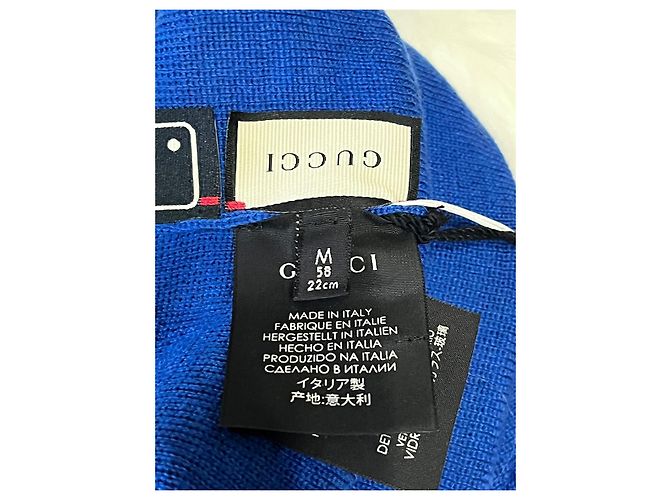 Gucci Hut aus Wolle Blau Größe M - Ansicht 4