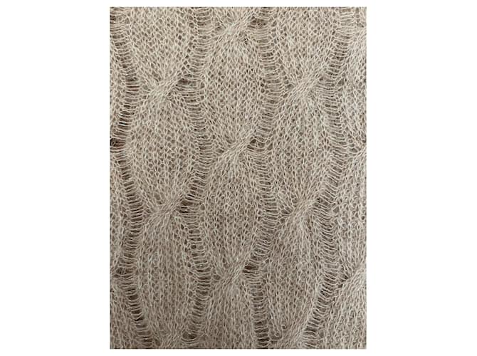 Peserico Strickpullover mit V-Ausschnitt Sand - Ansicht 3