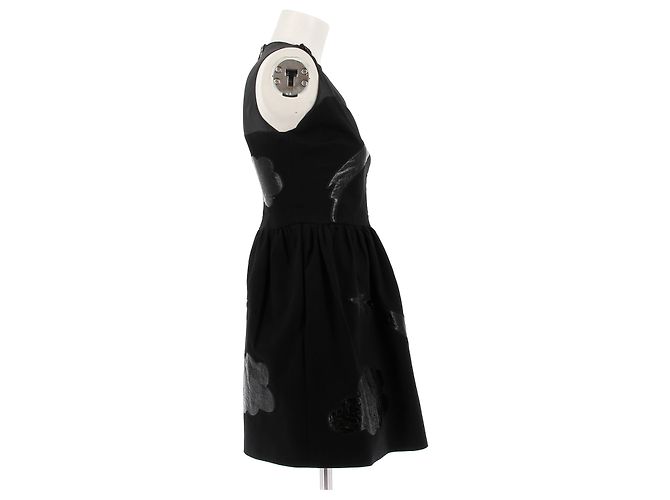 JC DE CASTELBAJAC Vestidos T.FR 36 Algodón Negro - vista 3