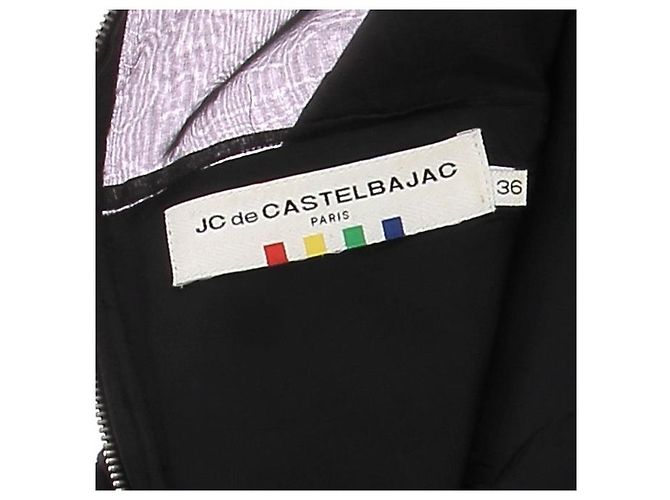 JC DE CASTELBAJAC Vestidos T.FR 36 Algodón Negro - vista 5