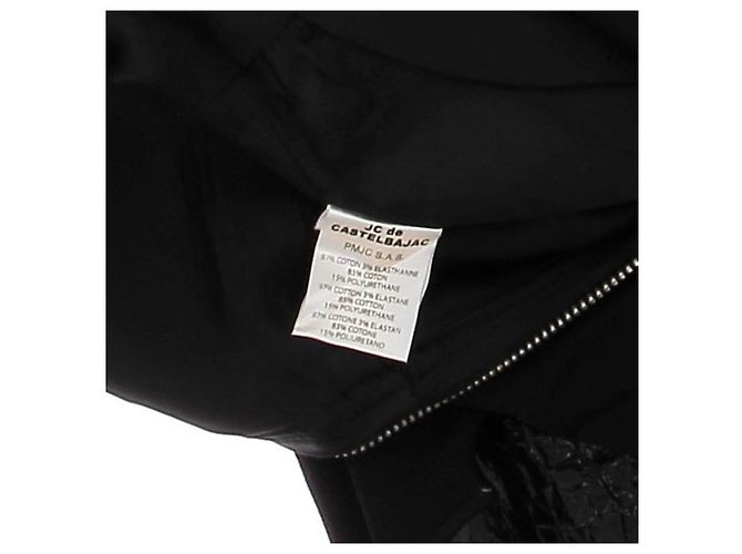 JC DE CASTELBAJAC Vestidos T.FR 36 Algodón Negro - vista 6