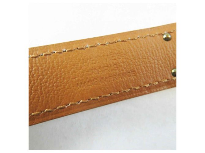 Hermès Cinto Hermes Kelly 18 Epsom com hardware dourado Marrom - vista 10