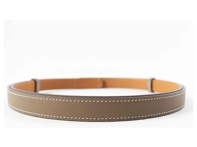 Hermès Cinto Hermes Kelly 18 Epsom com hardware dourado Marrom - vista 4