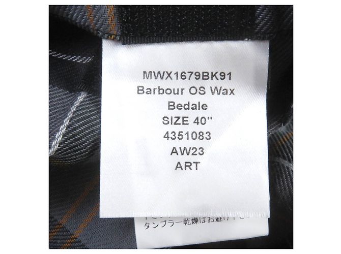 Giacca in cotone Barbour BEDALE nera 40 - vista 8
