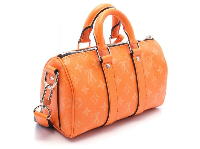 Sac à main Louis Vuitton Keepall Bandouliere 25 M31044 Orange - vue 2
