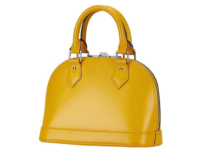 Louis Vuitton Alma BB Leather Handbag M40866 Yellow - view 2