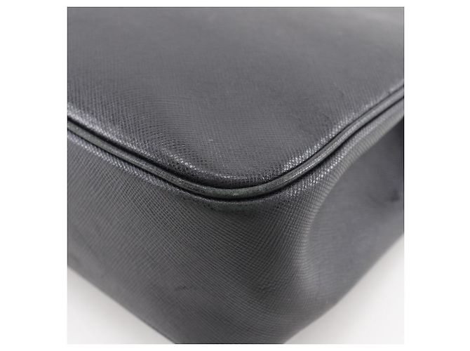 Borsa a spalla in pelle Salvatore Ferragamo nera Nero - vista 7
