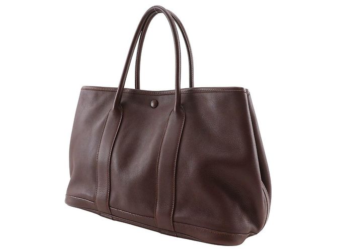 Hermès Sac à main Hermes Garden Party 30 TPM Marron - vue 2