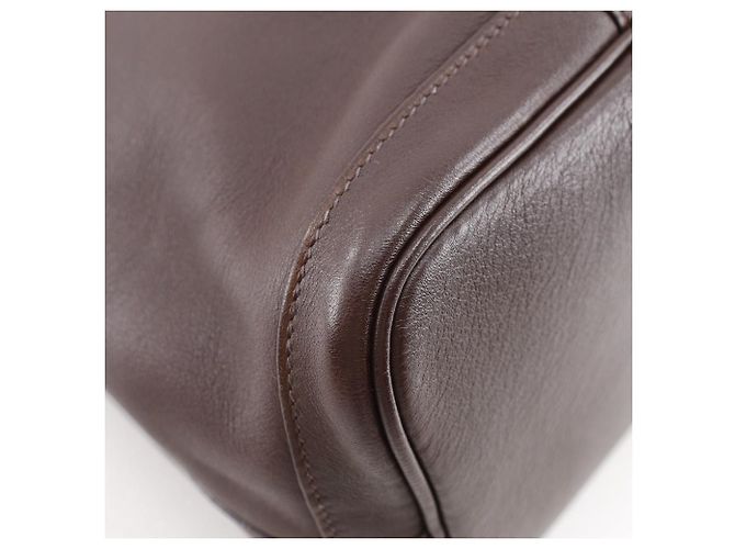 Hermès Sac à main Hermes Garden Party 30 TPM Marron - vue 4