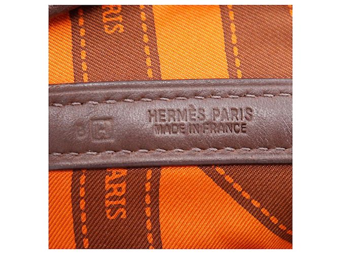 Hermès Sac à main Hermes Garden Party 30 TPM Marron - vue 9