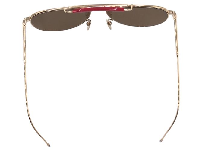 Occhiali da sole in metallo a forma di goccia Thom Browne TB 015 LTD - vue 9