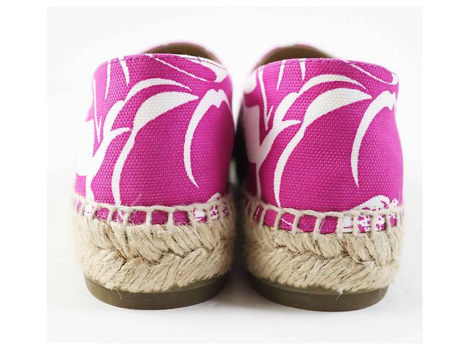 Chanel COCO Mark Espadrilles aus Jute-Leinen 36 Lila - Ansicht 3