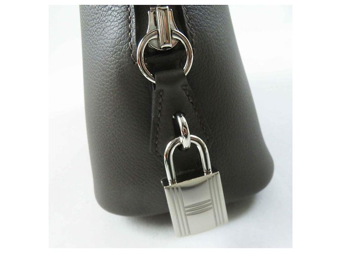 Hermès Hermes Bolide 1923 25 Evercolor Handtasche Grau - Ansicht 6