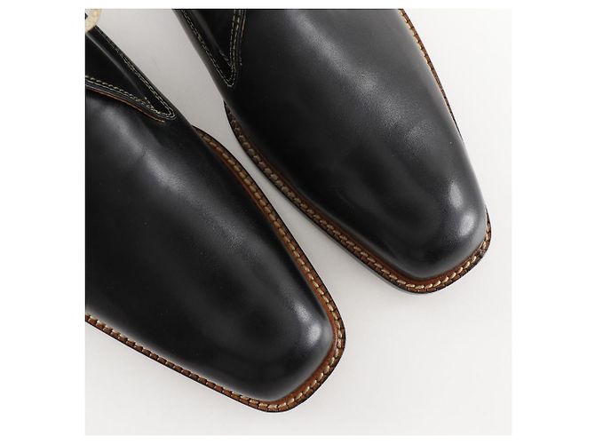 Autre Marque Scarpe eleganti in pelle Opelcarosso nere per uomini Nero - vista 4