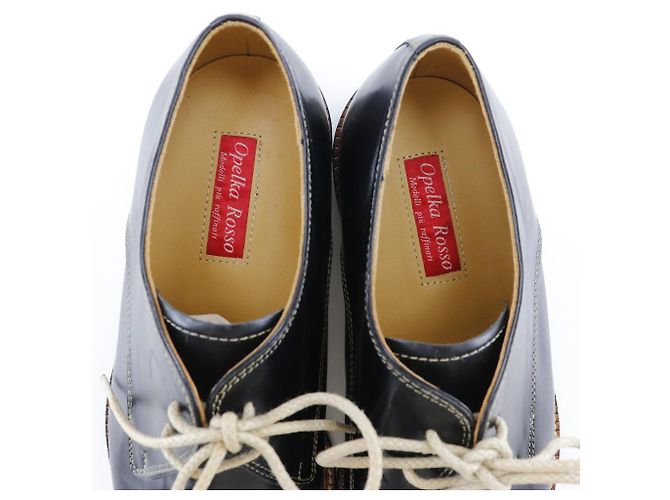 Autre Marque Scarpe eleganti in pelle Opelcarosso nere per uomini Nero - vista 6
