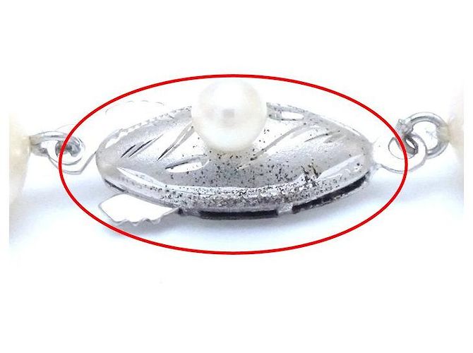 Autre Marque Collana di Perle Akoya Argento 7,5-8mm - vista 5