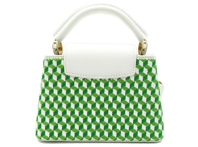 Sac 2 en 1 Capucines Mini M59879 de Louis Vuitton Blanc - vue 2