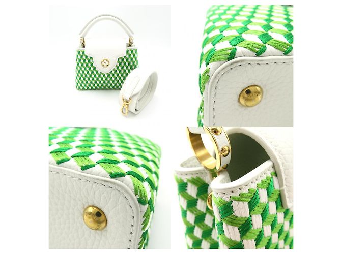 Sac 2 en 1 Capucines Mini M59879 de Louis Vuitton Blanc - vue 9